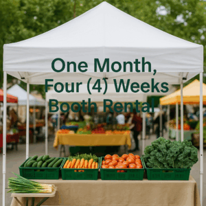 Monthly Vendor Booth Rental Four (4) weeks